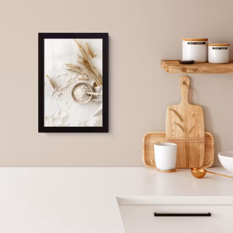 KitchenYeah - Cucina - Cornice per foto - Fiore - Legno - Grano — 2