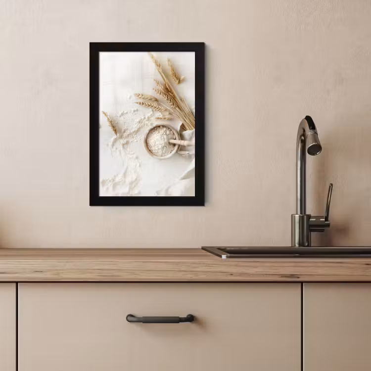 KitchenYeah - Cucina - Cornice per foto - Fiore - Legno - Grano — 3