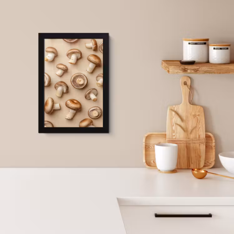 KitchenYeah - Cucina - Cornice per foto - Funghi di castagno - Beige — 2