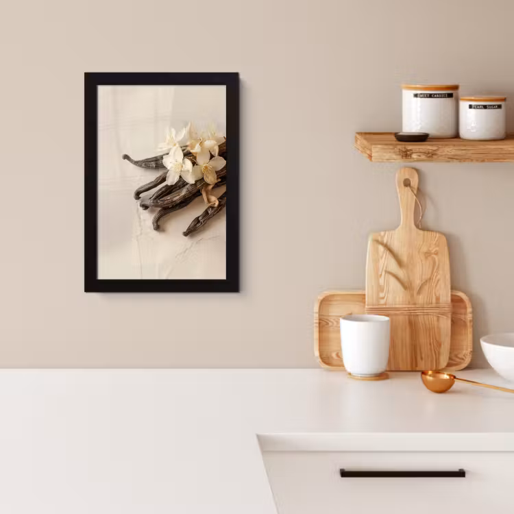 KitchenYeah - Cucina - Cornice per foto - Vaniglia - Floreale - Beige — 2