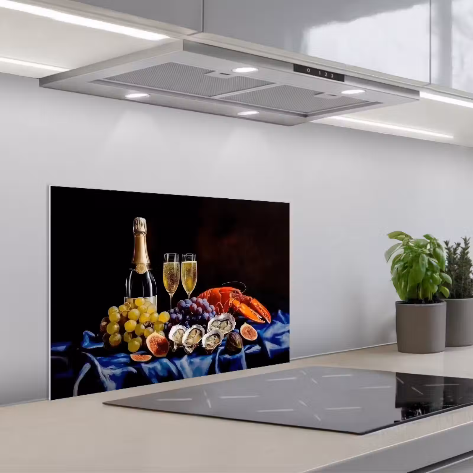 Paraschizzi cucina - Champagne - Lusso - Ostriche — 1