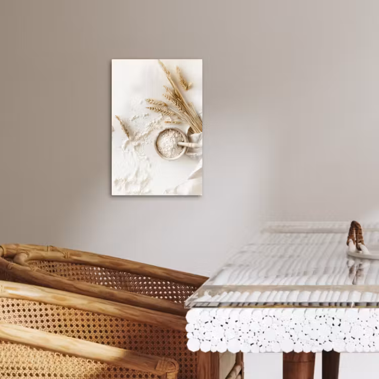Dipinti su tela - Fiore - Legno - Grano — 2