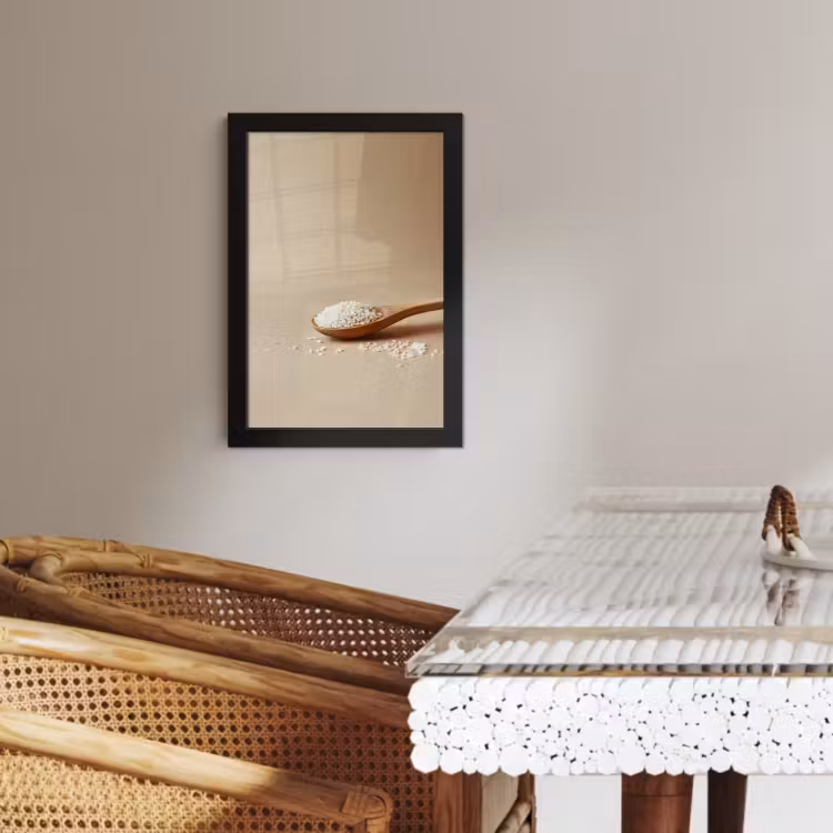 KitchenYeah - Cucina - Cornice per foto - Cucchiaio - Riso - Legno - Beige — 3