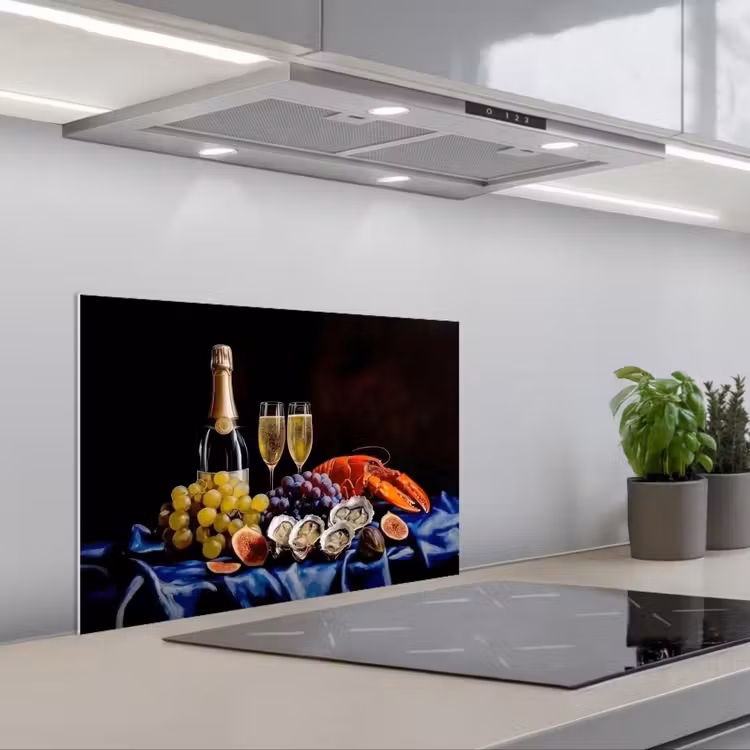 Paraschizzi cucina - Champagne - Lusso - Ostriche — 1