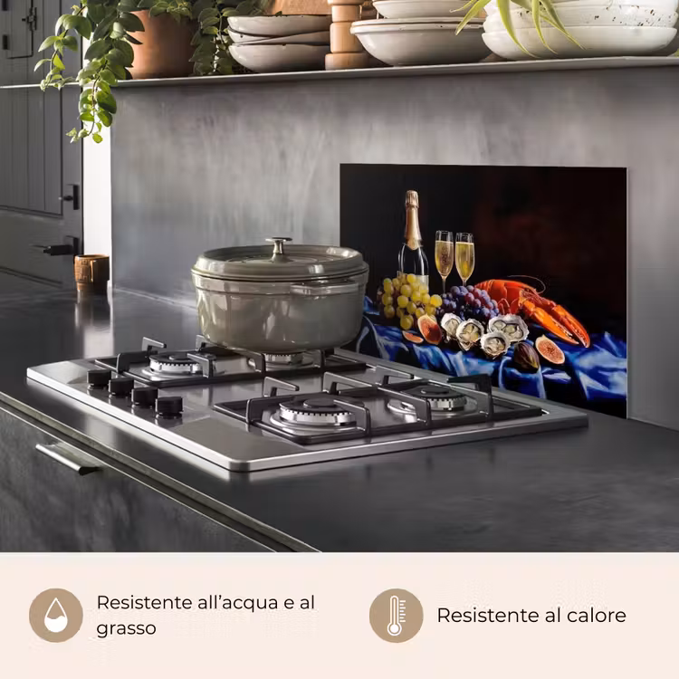 Paraschizzi cucina - Champagne - Lusso - Ostriche — 2