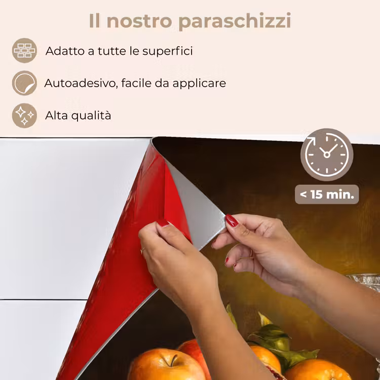 Paraschizzi cucina - Frutta - Natura morta - Vino - Candela — 4