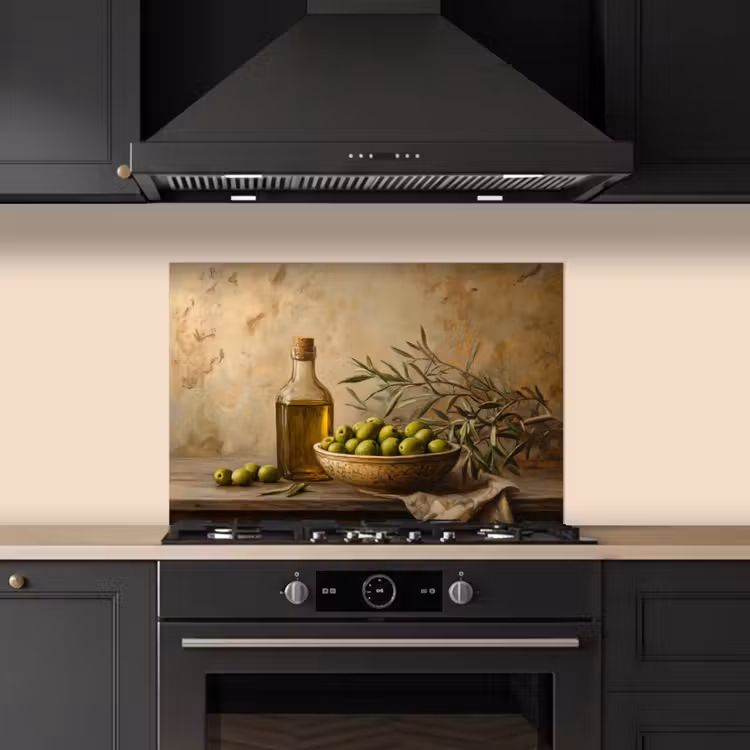 Paraschizzi cucina - Olive - Natura morta - Vintage — 5