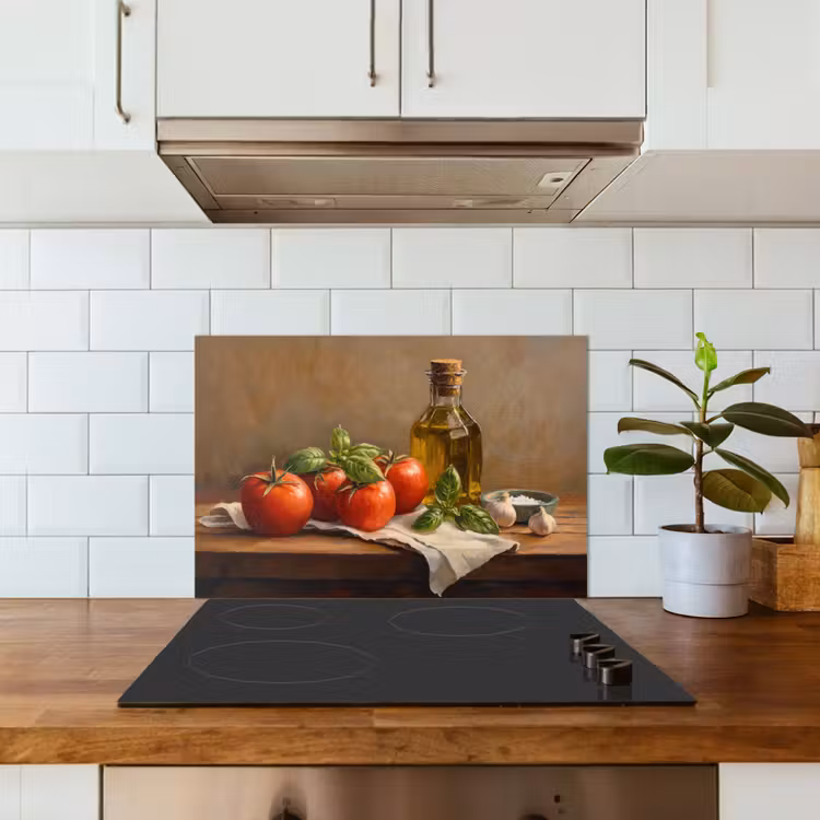 Paraschizzi cucina - Pomodori - Olio d'oliva - Natura morta — 3