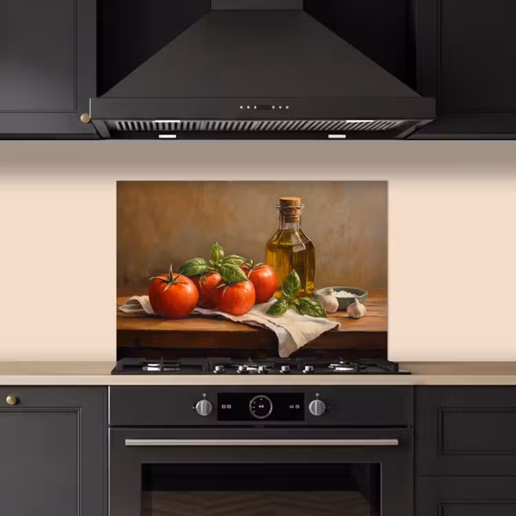 Paraschizzi cucina - Pomodori - Olio d'oliva - Natura morta — 5