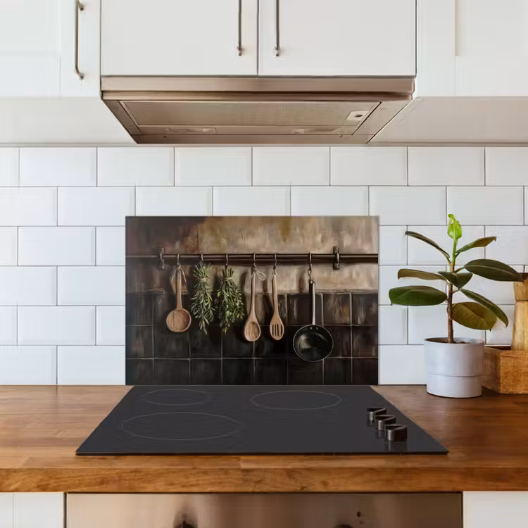 Paraschizzi cucina - Utensili da cucina - Rustico - Piastrelle - Spezie — 3