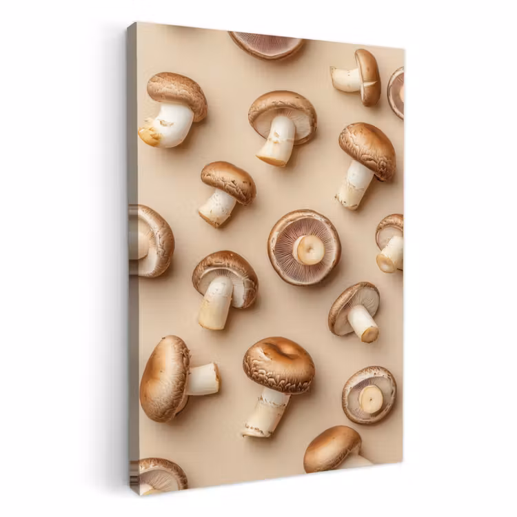 Dipinti su tela - Funghi di castagno - Beige — 2