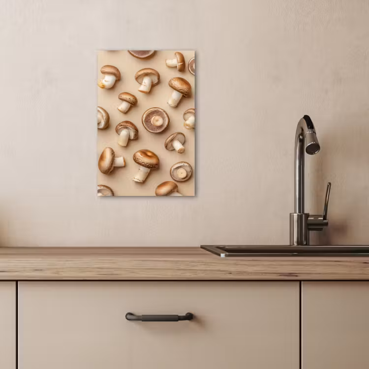Dipinti su tela - Funghi di castagno - Beige — 4