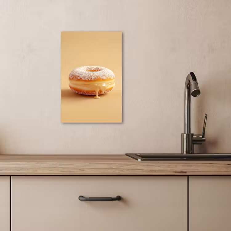 Dipinti su tela - Ciambella - Cremosa - Zucchero a velo - Beige — 3