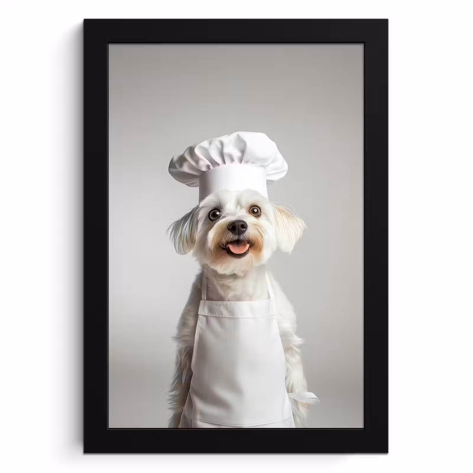 KitchenYeah - Cucina - Cornice per foto - Cane - Bianco - Cuoco — 1