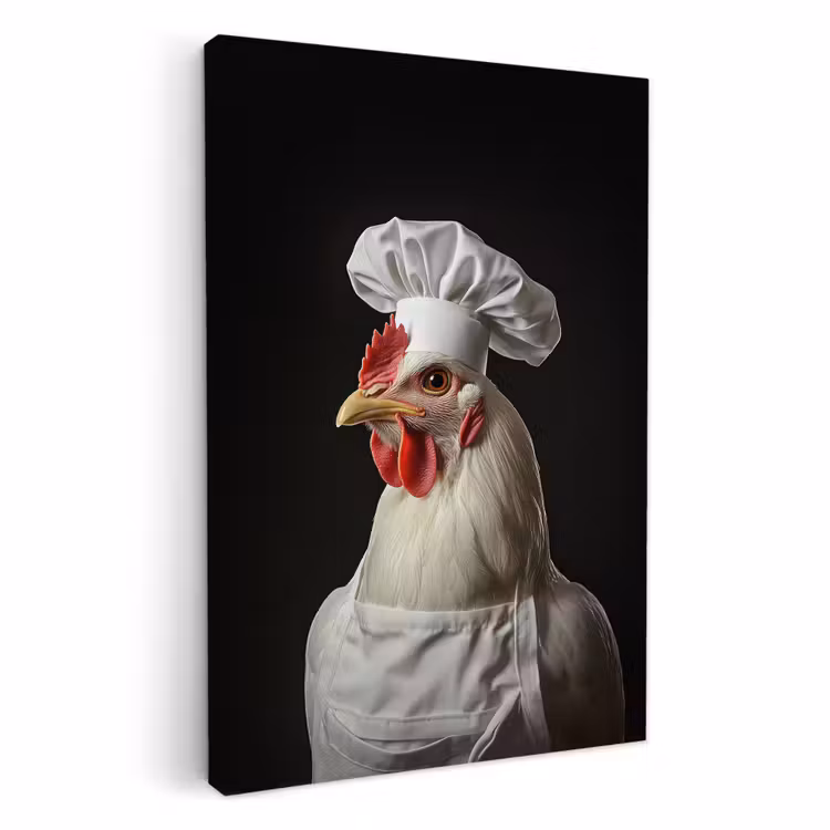Dipinti su tela - Cuoco - Rosso - Pollo — 1