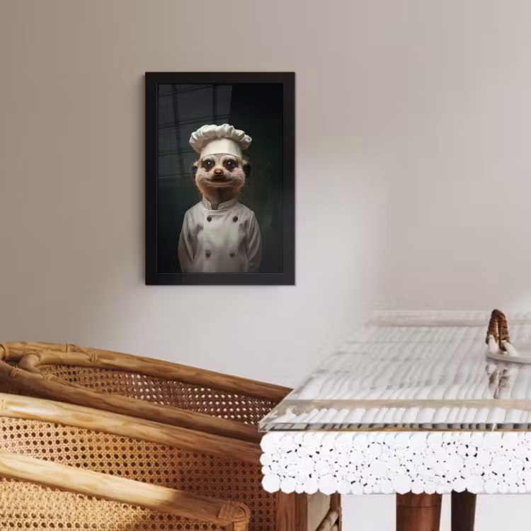 KitchenYeah - Cucina - Cornice per foto - Animale - Cuoco - Meerkat — 2