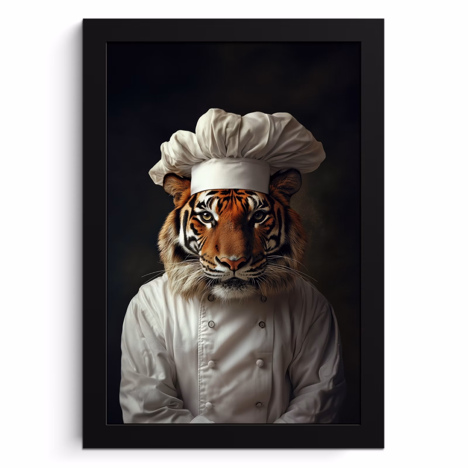 KitchenYeah - Cucina - Cornice per foto - Tiger - Abbigliamento da cuoco - Marrone — 1