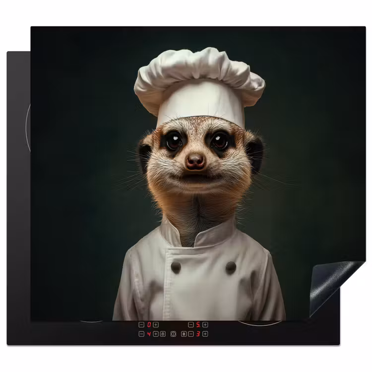 Protezione piano induzione - Animale - Cuoco - Meerkat — 1