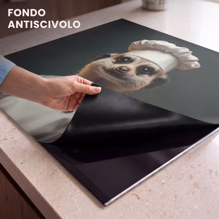 Protezione piano induzione - Animale - Cuoco - Meerkat — 6