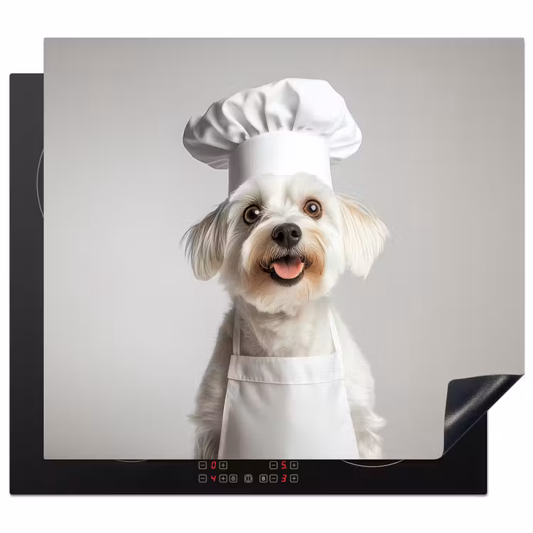 Protezione piano induzione - Cane - Bianco - Cuoco — 1