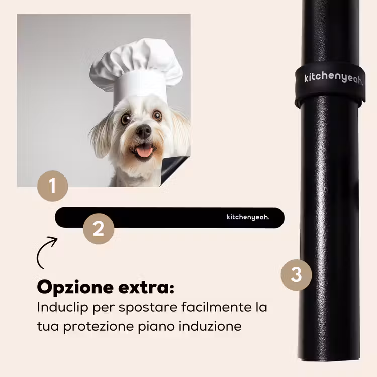 Protezione piano induzione - Cane - Bianco - Cuoco — 8