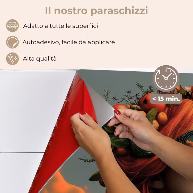 Paraschizzi cucina - Donna - Corona - Pomodoro - Bascilicum - Occhiali da sole — 4