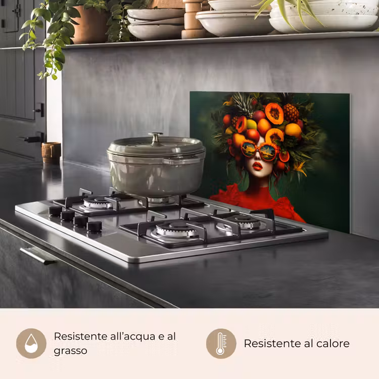 Paraschizzi cucina - Donna - Frutta - Papaya - Ananas — 2