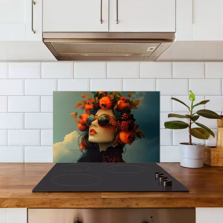 Paraschizzi cucina - Donna - Melograno - Autunno - Occhiali da sole — 3