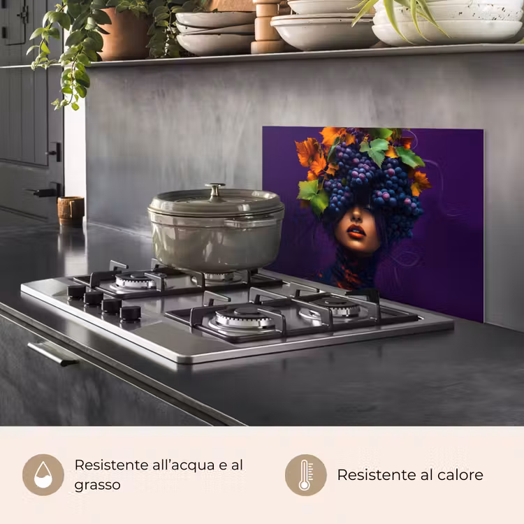 Paraschizzi cucina - Donna - Viola - Uva — 2