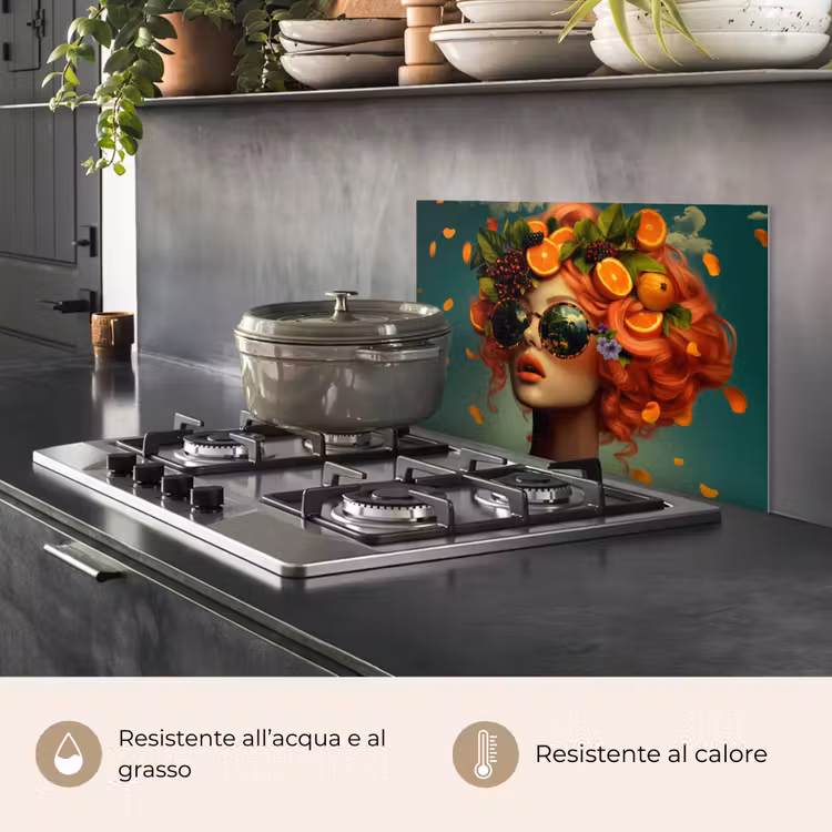 Paraschizzi cucina - Femmina - Arancione - Bacca - Arancione — 2