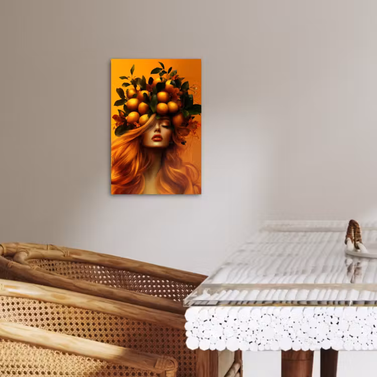 Dipinti su tela - Donna - Limoni - Fiore - Giallo — 4