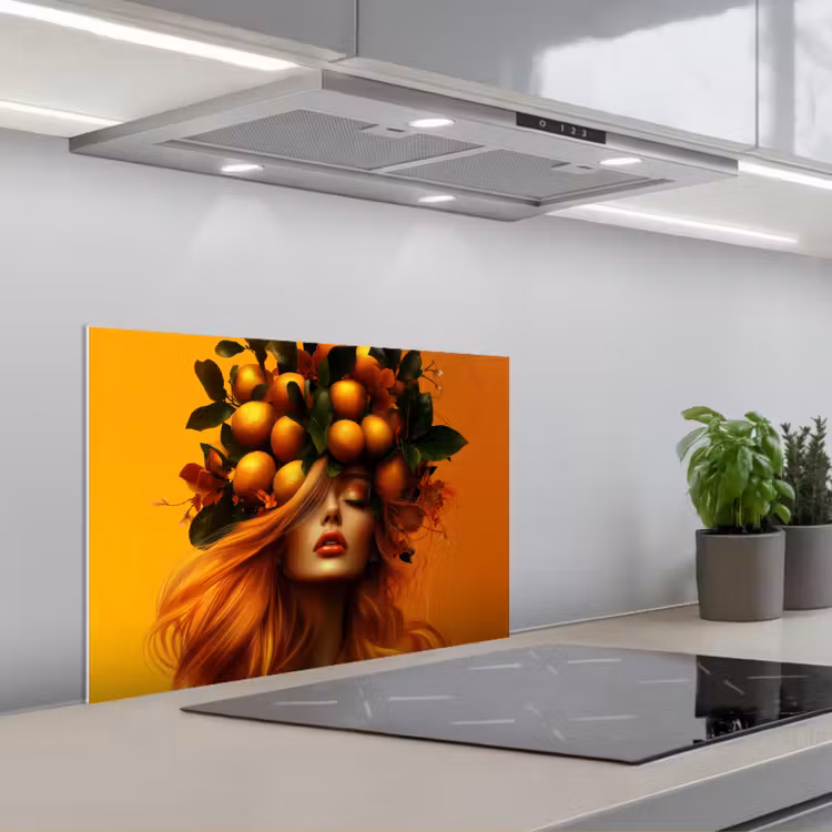 Paraschizzi cucina - Donna - Limoni - Fiore - Giallo — 1