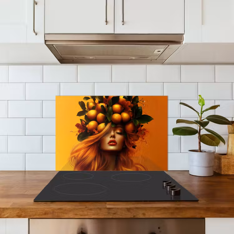 Paraschizzi cucina - Donna - Limoni - Fiore - Giallo — 3