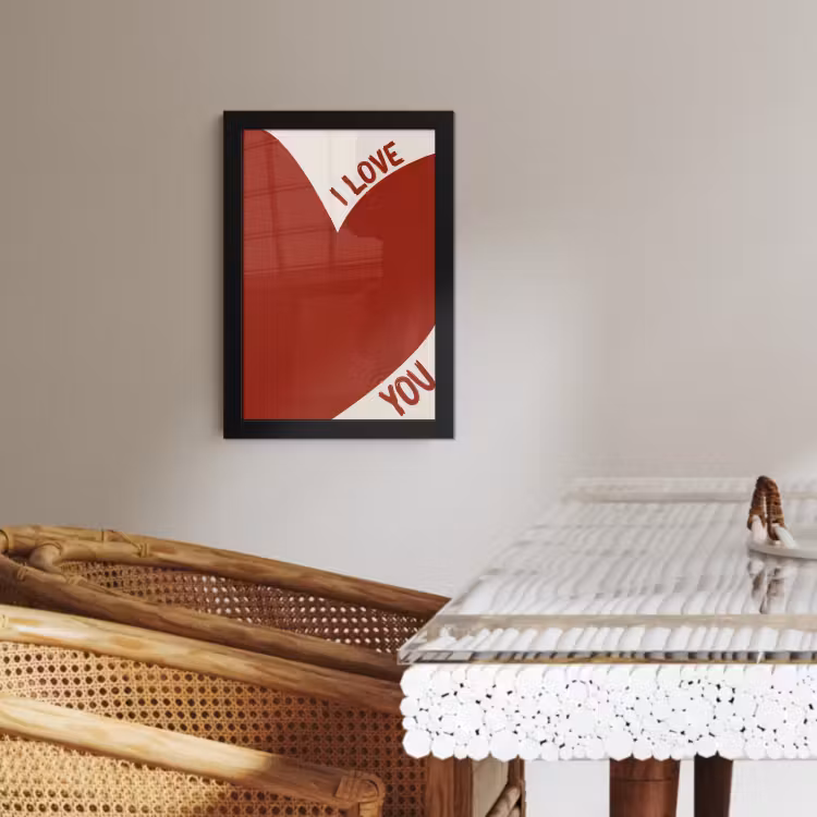 KitchenYeah - Cucina - Cornice per foto - Loveyou - Rosso - Cuore — 3