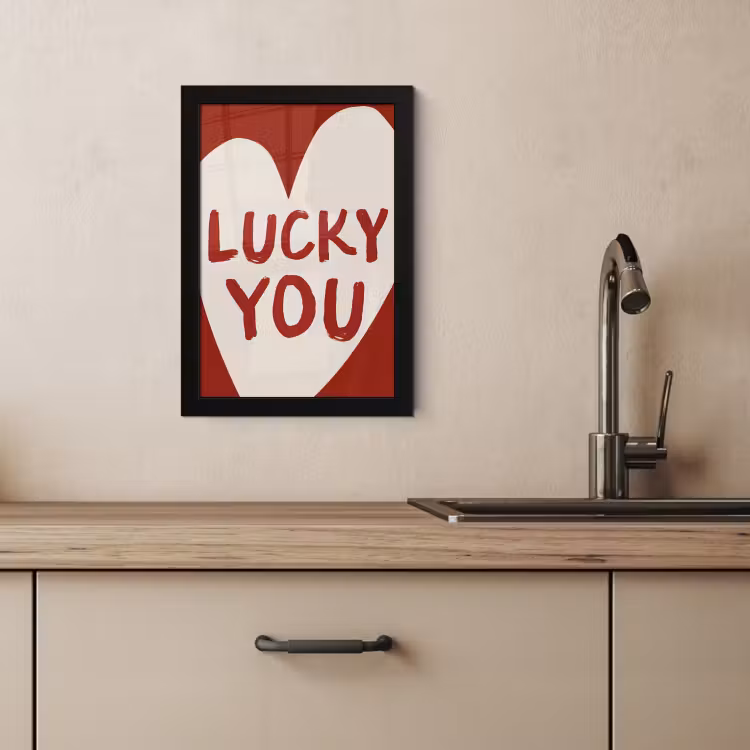 KitchenYeah - Cucina - Cornice per foto - Lucky - Cuore - Rosso — 2
