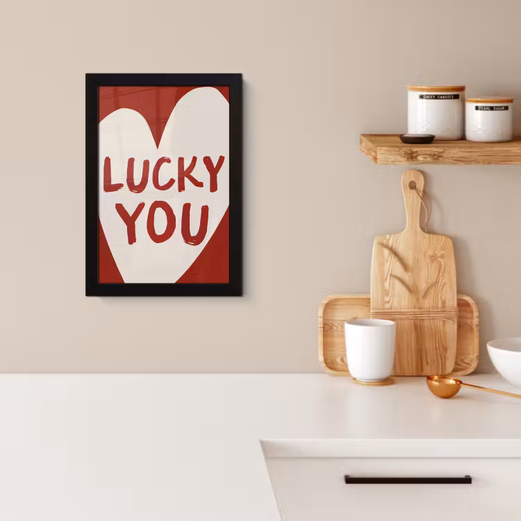 KitchenYeah - Cucina - Cornice per foto - Lucky - Cuore - Rosso — 4