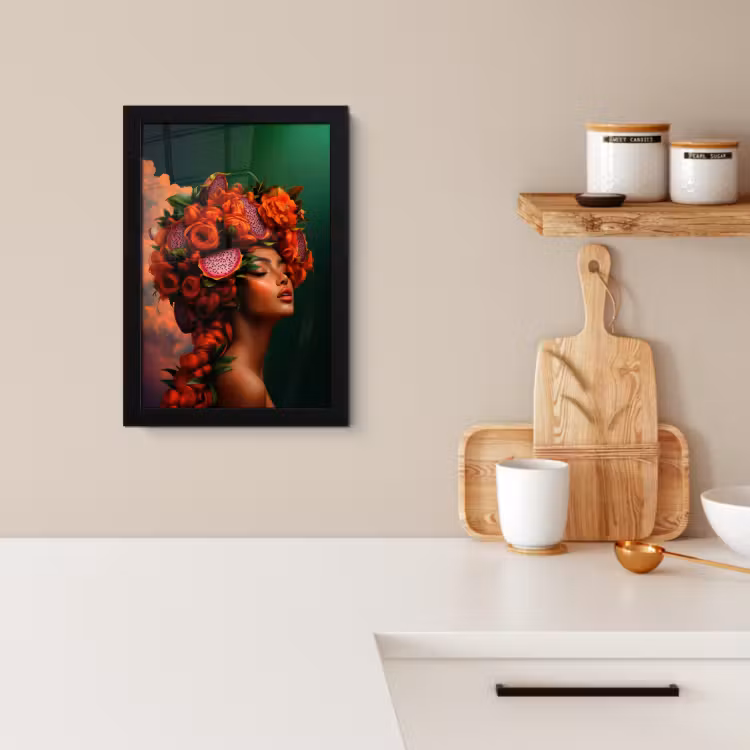 KitchenYeah - Cucina - Cornice per foto - Donna - Bevande alla frutta - Rose — 2