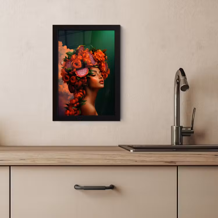KitchenYeah - Cucina - Cornice per foto - Donna - Bevande alla frutta - Rose — 3