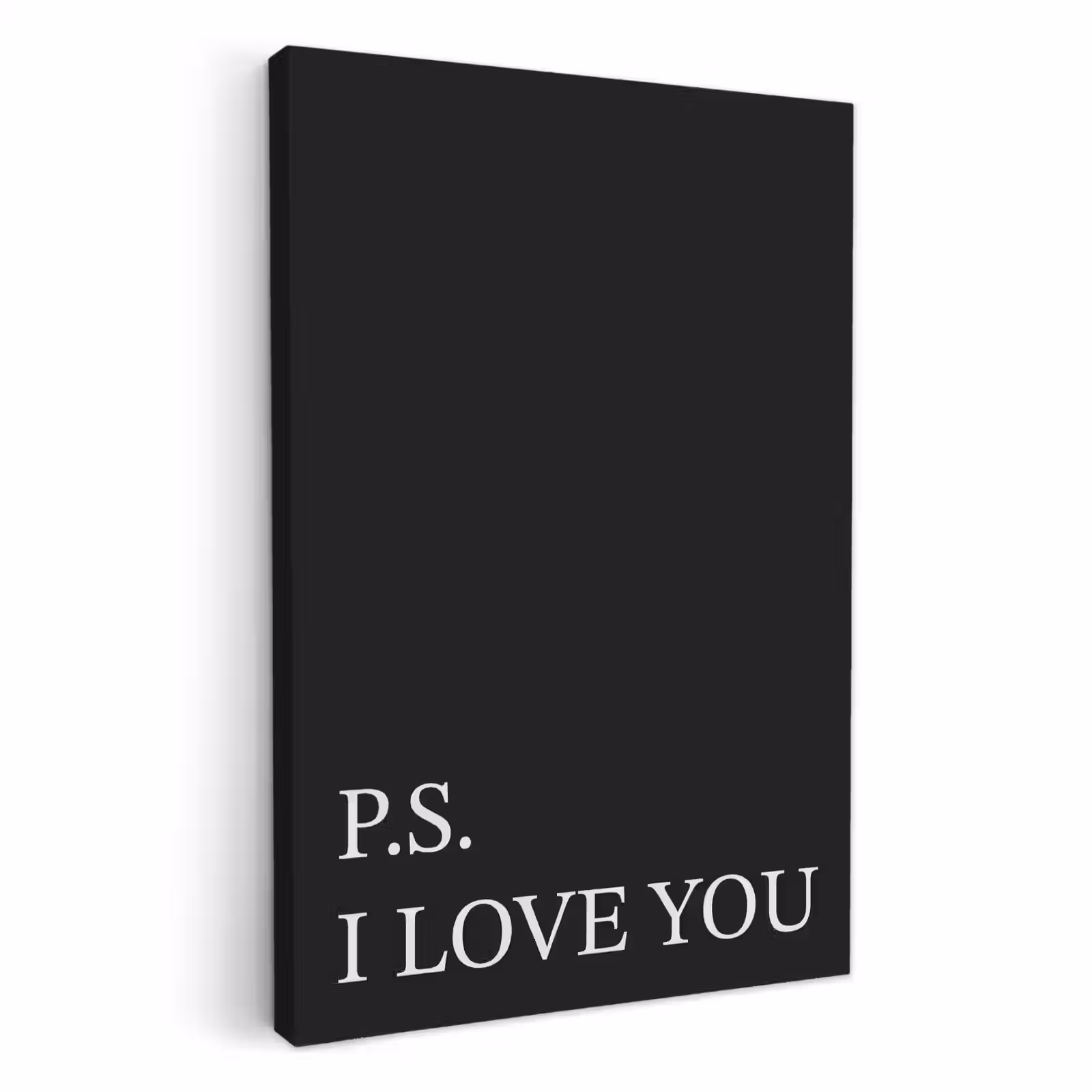 Dipinti su tela - Nero - Minimalista - San Valentino — 1