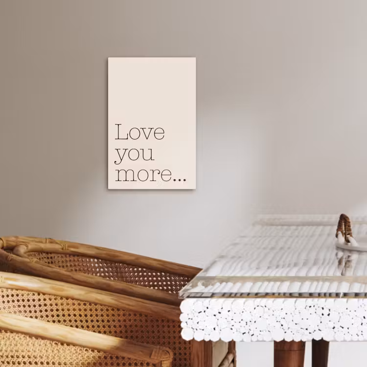Dipinti su tela - Minimalista - Amore - Beige — 3