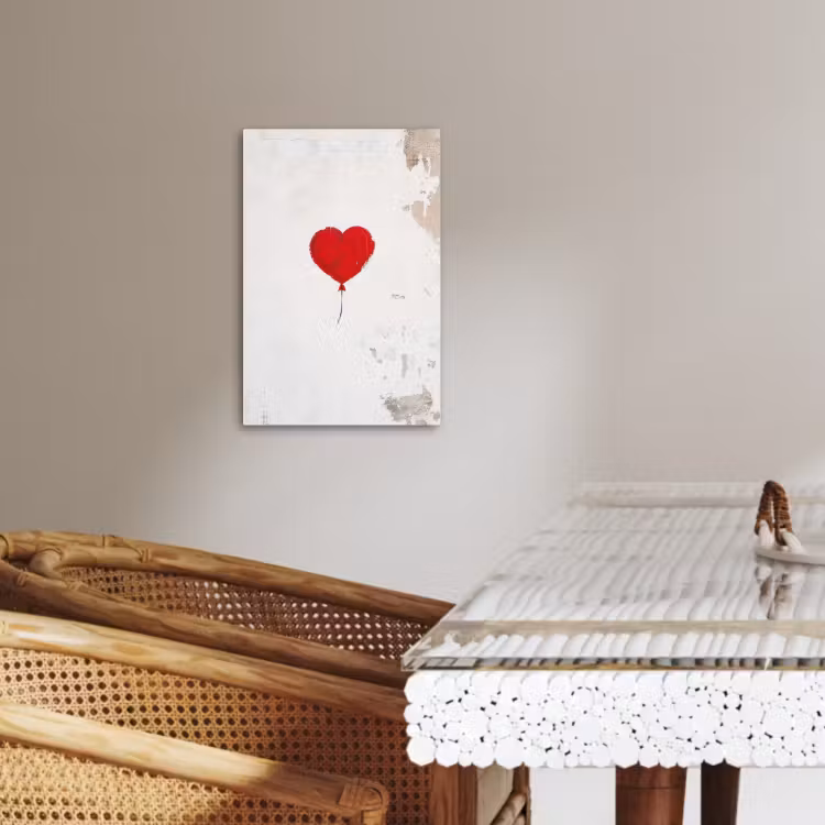 Dipinti su tela - Palloncino - Rosso - Cuore — 4