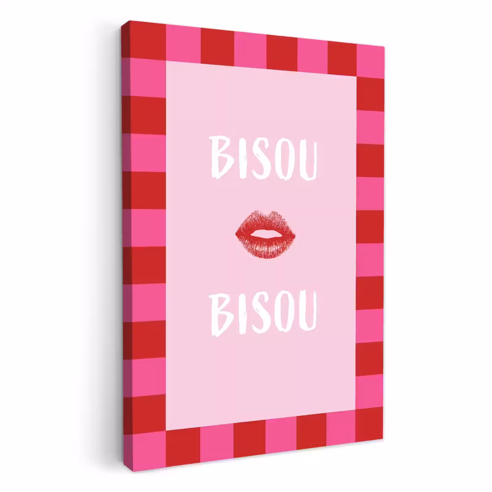 Dipinti su tela - Bacio - Rosa - Francese - San Valentino — 1