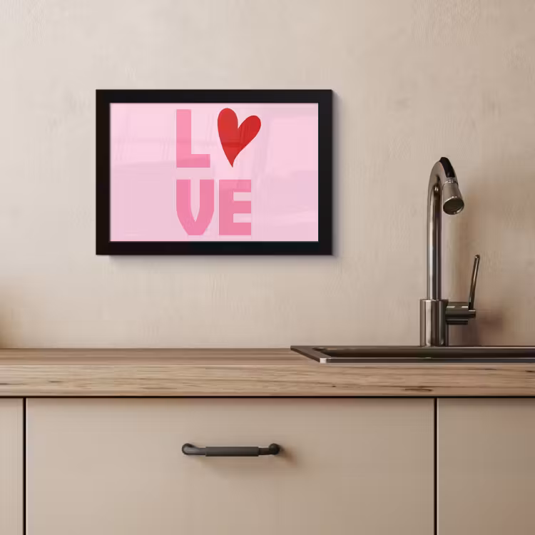KitchenYeah - Cucina - Cornice per foto - Amore - Rosa - Cuore - San Valentino — 4
