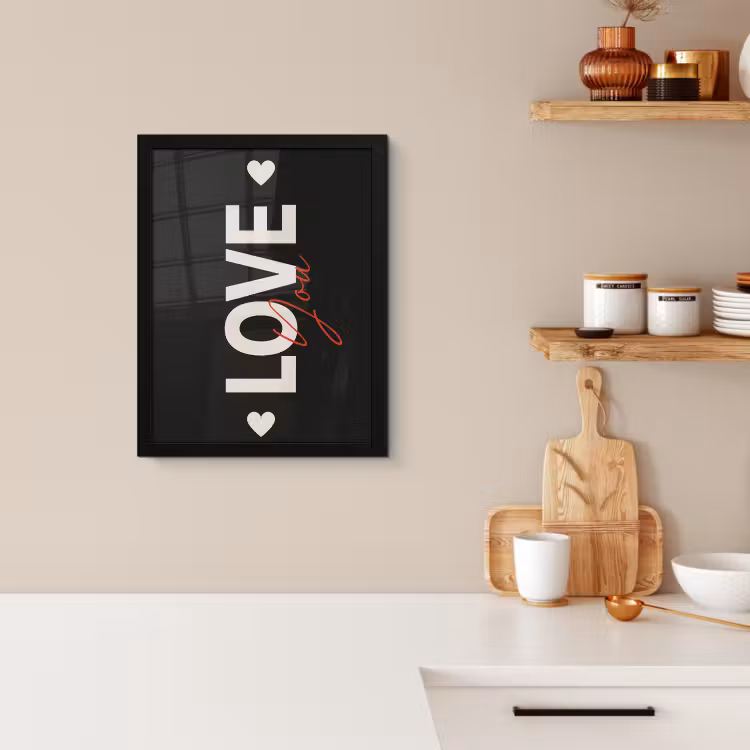 KitchenYeah - Cucina - Cornice per foto - Amore - Rosso - San Valentino — 4