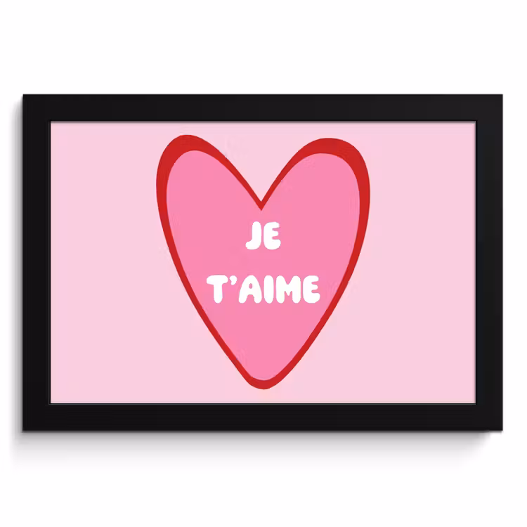KitchenYeah - Cucina - Cornice per foto - Cuore - Francese - San Valentino - Rosa — 1
