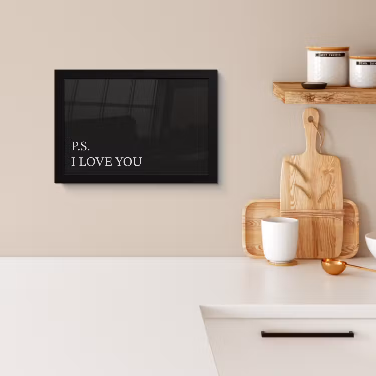 KitchenYeah - Cucina - Cornice per foto - Nero - Minimalista - San Valentino — 2