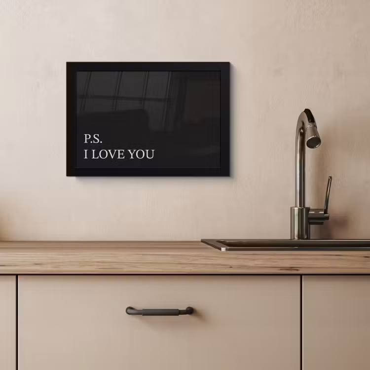 KitchenYeah - Cucina - Cornice per foto - Nero - Minimalista - San Valentino — 3
