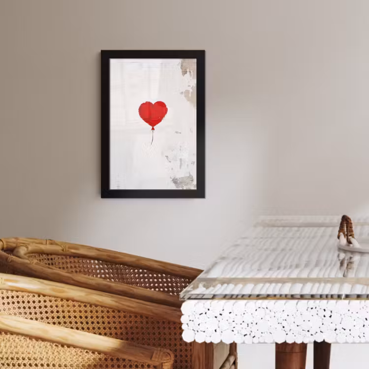 KitchenYeah - Cucina - Cornice per foto - Palloncino - Rosso - Cuore — 4