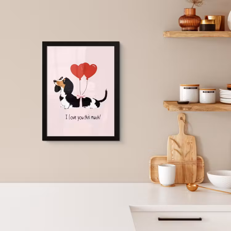 KitchenYeah - Cucina - Cornice per foto - Cane - Bassotto - San Valentino - Amore — 4