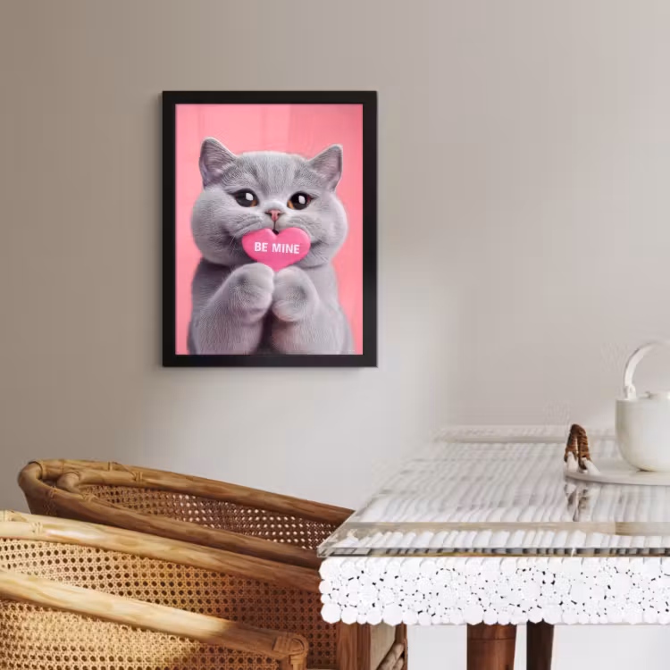 KitchenYeah - Cucina - Cornice per foto - Gatto - San Valentino - Rosa - Amore — 2
